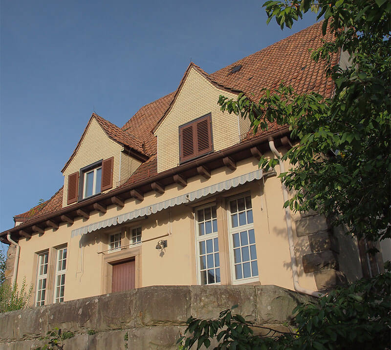 Rückseite des Föhrberg Hauses in Tübingen